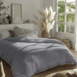 Zelesta Royalbed 135x200 cm 4 Jahreszeiten Decke ohne Bezug – 2-in-1 mit festem Bezug, waschbar & trocknergeeignet, hypoallergen, atmungsaktiv, temperaturregulierend 135x200cm Antraciet Angebot bei HelloDeals