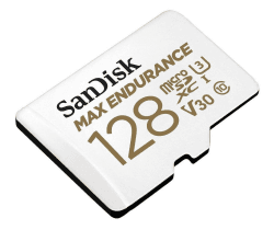 SanDisk MAX ENDURANCE Video Monitoring for Dashcams & Home Monitoring 128 GB microSDXC Memory Card + SD Adaptor 60,000 Hours Endurance 128 GB Max Endurance Angebot bei HelloDeals