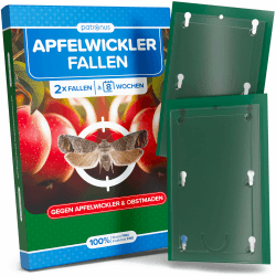 Apfelpheromonfalle [2 Stück] für Äpfel ohne Würmer - Pheromonfalle mit starkem Lockstoff, Fruchtüberwachungsfalle witterungsbeständig und unauffällig für Apfelbäume 2er Pack Angebot bei HelloDeals