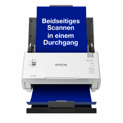 Workforce DS-410: Kompakter A4 Business-Scanner mit Blattzufuhr, automatischem Dokumenteneinzug für 50 Blatt und Epson Document Capture Pro-Software Angebot bei HelloDeals