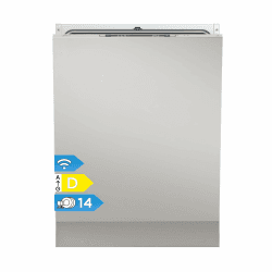 Midea SV 4.60 wi Geschirrspüler Vollintegriert 60cm, 14 Maßgedecke, 8 Programme, Automatische Türöffnung, LED Display, Leise, Vollwasserschutz, Spülmaschine Unterbaufähig Vollintegriert, 60cm Angebot bei HelloDeals