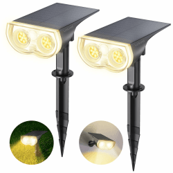 Linkind LED Solarlampen StarRay, Dusk to Dawn Licht Sensorik Solarleuchte, IP65 wasserdicht Außenwandleuchte, 800lm 3000K Warmweiß Solar Wegbeleuchtung Strahler für Garage Eingang, 2 Stück 2 Stück Warmweiß Angebot bei HelloDeals