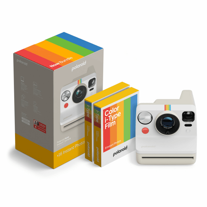 Polaroid - Now Gen 3 - Sofortbildkamera - Bundle Kamera + Farbfilm (16 Fotos) Weiß (6561) Kamera + 16 Fotos Weiß Angebot bei HelloDeals