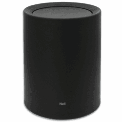 Nell 8L Mülleimer Bad Schwarz Matt mit Schwingdeckel – Perfekt als eleganter Kosmetikeimer, Ideal auch als WC Mülleimer, Langlebiger Kunststoff, Stilvoll und praktisch (Schwarz, 8L mit Deckel) Schwarz 8l mit Deckel Angebot bei HelloDeals