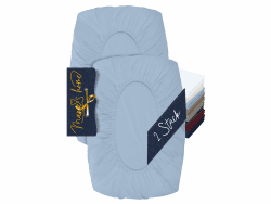 2er Pack Kissenbezug für Nackenstützkissen - Kopfkissenbezug für Nackenkissen - Spannbezug und Kissenbezug 1627.2372, S (30-35 x 45-50 cm), hellblau S (30-35 x 45-50 cm) Hellblau Angebot bei HelloDeals
