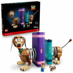 LEGO ǀ Disney and Pixar Toy Story: Slinky-Buchstützen - Bücherregal-Deko Bauset für Erwachsene - inkl. Woody Minifigur & Dackelfigur - Nostalgisches Geschenk für Fans - 43301 Angebot bei HelloDeals