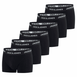 JACK & JONES Boxershorts Herren 6er Pack Basic Trunks Boxer Stretch Unterhosen Unterwäsche Retroshorts Set Baumwolle Schwarz Rot Grün Blau Grau S M L XL XXL 3XL 4XL 5XL 6XL 7XL 8XL 5XL Pack 6 Angebot bei HelloDeals