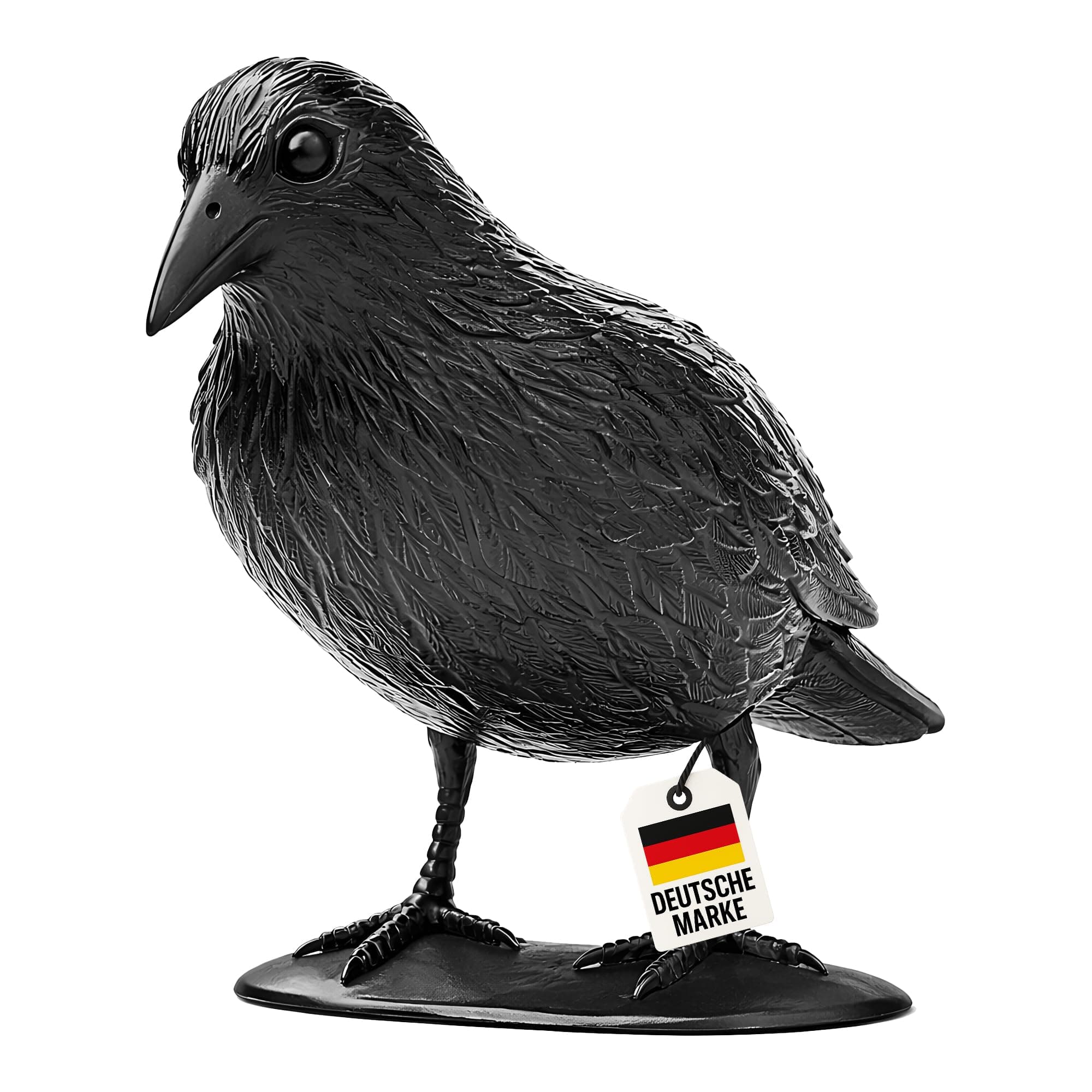 WELLGRO WELLGRO Vogelschreck Krähe – Raben Attrappe zur Vogelabwehr & Taubenabwehr – sitzend – schwarz, Kunststoff – für Balkon & Garten 1x sitzend Angebot bei HelloDeals