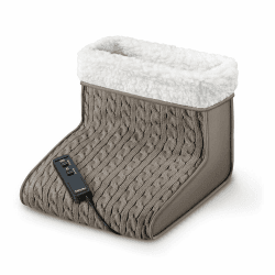 Beurer FWM 45 Elektrischer Fußwärmer mit Massage-, Wärme- und Entspannungsfunktion für beanspruchte Füße; mit weichem Plüschfutter braun, mit Massagefunktion Angebot bei HelloDeals