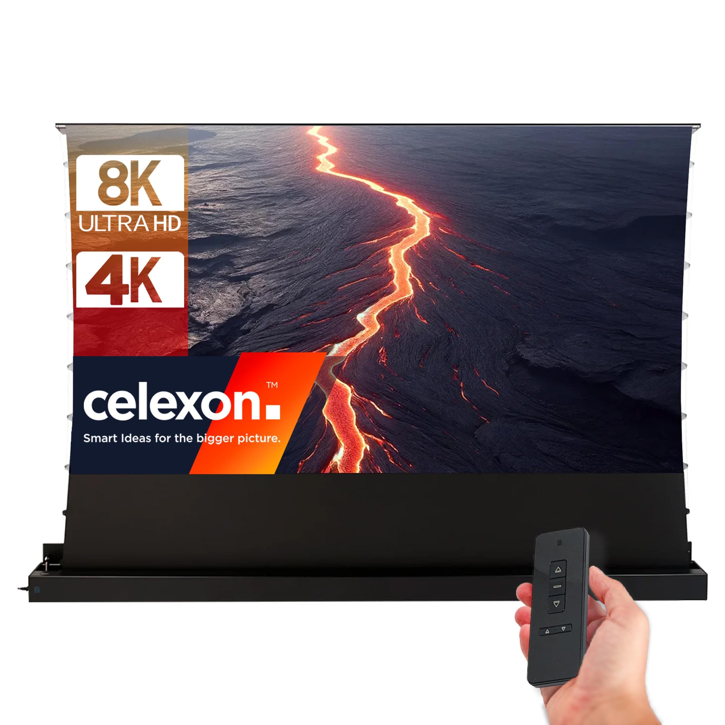 celexon HomeCinema Plus CLR UST-Bodenscheren-Aufroll-Motor-Hochkontrast-Möbeleinbau-Leinwand schwarz 80" | 177,1x99,6cm 16:9 | elektrische 8K,Full-HD ProjektionsLeinwand | für Ultrakurzdistanz-Beamer! 80" | 16:9 | 177,1x99,6 cm Serie: HomeCinema Plus schw Angebot bei HelloDeals