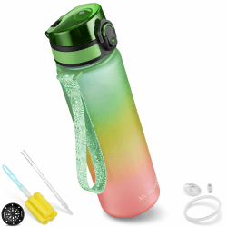 My Vesperbox Minny Kinder-Trinkflasche 500ml – Auslaufsicher & BPA-frei – inkl. Ersatzdichtung, Reinigungsbürste, Fruchtsieb & optionalem Strohhalm – Ideal für Schule, Kindergarten & Sport Regenbogen 500 ml Angebot bei HelloDeals