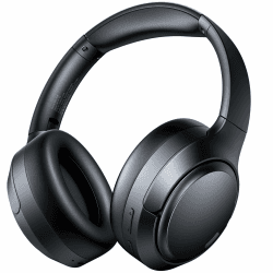 Bluetooth Over Ear Kopfhörer mit 6 ENC Mikrofonen & Hybrid ANC, 100 Std Akku, Faltbares Design, Komfort Ohrpolster Kopfhörer Kabellose für Gaming, Musik, Homeoffice & Reisen Carbon Black Angebot bei HelloDeals