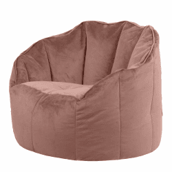 Icon Sirena Sitzsack Sessel für Erwachsene, Rosa, Flauschiger Samtstoff, Riesen Sitzsack Samt mit Füllung, Bean Bag Chair, Bequemer Sessel Wohnzimmer, Lounge, Schlafzimmer, Büro Rosa Sitzsack-Sessel Angebot bei HelloDeals