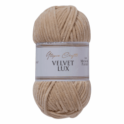 Utopia Crafts Velvet Lux Chenille-Garn, superweich, grob, zum Stricken und Häkeln, 100 g – 110 m, Pastellbraun, Pastel Brown Angebot bei HelloDeals