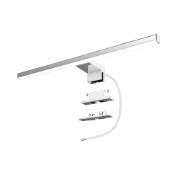 LED Spiegelleuchte Badezimmer 10W 820LM 60cm Neutralweiß 4000K, Slim14mm Breite 3in1 Montage IP44 230V Wandleuchte Spiegellampe 600mm,Kein Flimmern Badezimmerschrank Spiegelleuchten Angebot bei HelloDeals