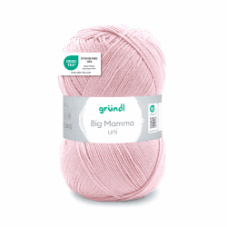 Gründl Wolle Big Mamma uni - XXL Wolle zum Stricken - Strickgarn - Weich und hautfreundlich - 100% Polyacryl - 1 Knäuel 400 g / 1040 m - Nadelstärke 3,5-4,5 - rosa Angebot bei HelloDeals