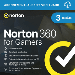 Norton 360 for Gamers 2026 | Cybersicherheit für Gamer | 3 Geräte | 1 Jahr | Aktivierungscode per Email Aktivierungscode per Email for Gamers 1 Jahr Angebot bei HelloDeals