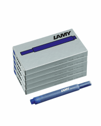 LAMY T10 5er Set löschbare Tintenpatronen mit großem Tintenvorrat - geeignet für alle Lamy Patronenfüllhaltermodelle - Inhalt 1,25ml je Patrone - 5 Stück pro Päckchen - Tintenfarbe blau 5x5 blau Angebot bei HelloDeals