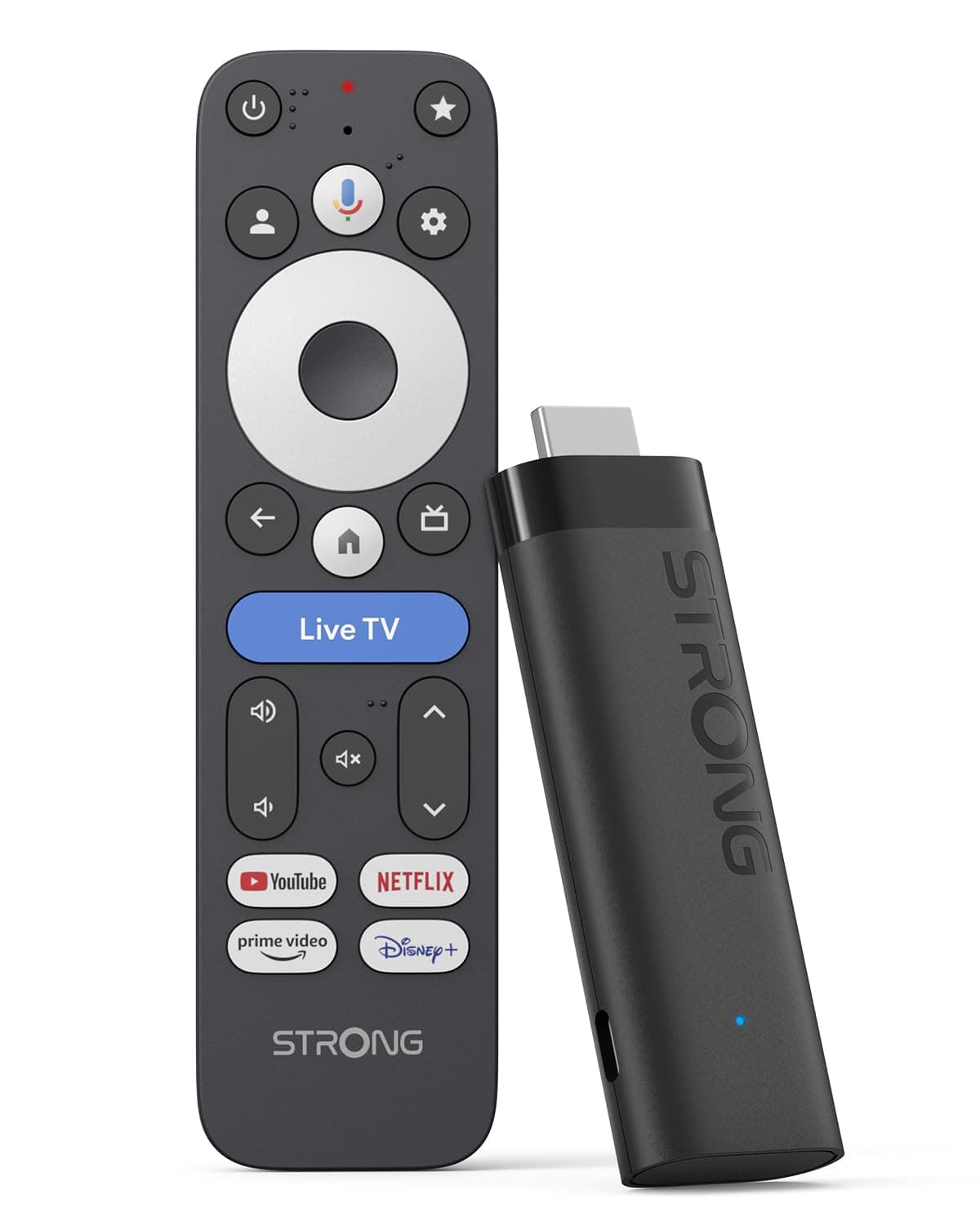 STRONG LEAP-NOVA-X Streaming TV Stick, 4K Ultra HD, Android 14, 32GB Speicher, Dolby Vision & Audio, HDR10+, Wi-Fi 6, HDMI 2.1, Sprachsteuerung und über 5000 Apps Schwarz Angebot bei HelloDeals
