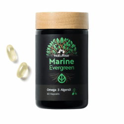 NatuRise® Omega 3 Kapseln Vegan – 1440mg Algenöl pro Tag davon 869mg Omega-3 (DHA, EPA & DPA) – Hochdosiert – 60 Kapseln – Laborgeprüft – Triglycerid-Form – UV-geschützt – Fischöl Alternative Angebot bei HelloDeals