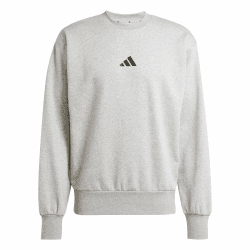 adidas Men's Essentials Feelcozy Sweatshirt L Medium Grey Heather/Black Angebot bei HelloDeals