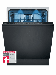 Siemens SN65ZX07CE, Stiftung Warentest Testsieger*, iQ500 Smarter Geschirrspüler Vollintegriert, 60 cm breit, Besteckschublade, Made in Germany, Zeolith Trocknung, extra leise, varioSpeed Programm iQ500 EEK B Besteckschublade Angebot bei HelloDeals