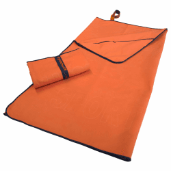Dyckhoff Mikrofaser Sporttuch, schnelltrocknend, Ultraleicht, mit Reißverschlusstasche, Papaya, 60 x 120 cm Papaya 60x120cm Angebot bei HelloDeals