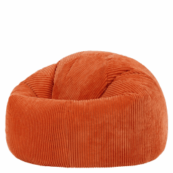 Icon Kingston Sitzsack Cord, Orange, Sitzsack Erwachsene mit Füllung, Bean Bag, Cord Sessel, Lounge Sessel, Lounge Stuhl, Schlafzimmer, Wohnzimmer, Wohnzimmer Möbel Orange Sitzsack Angebot bei HelloDeals