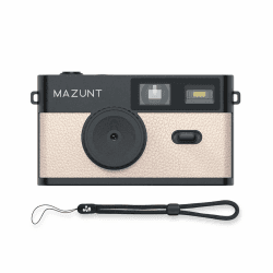 Retro Digital-Kamera, 12 MP, bildschirmfreie Vintage-Kamera mit 4 Filtern, Einwegkamera-Ersatz, inkl. 8 GB SD-Karte für tausende Fotos, beige Angebot bei HelloDeals