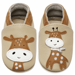 IceUnicorn Krabbelschuhe Baby Jungen Mädchen Lauflernschuhe Baby Weicher Leder Babyhausschuhe Kleinkind Babyschuhe 6-12 Monate Beige Ab Giraffe Angebot bei HelloDeals