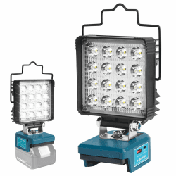 QUPERR Akku Lampe für Makita 18V Akku, 48W 5800LM Led Arbeitsleuchte, Tragbares Flutlichter Baustellen Lampe, mit USB- und Typ-C für Autoreparaturen, Camping und Notbeleuchtung (ohne Akku) Angebot bei HelloDeals