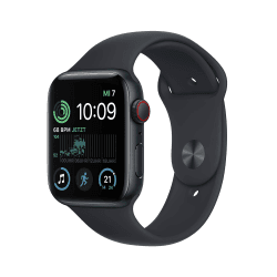 Apple Watch SE (2. Generation) (GPS + Cellular, 44mm) - Aluminiumgehäuse Mitternacht mit Sportarmband Mitternacht - Regular (Generalüberholt) GPS + Cellular 44mm Mitternacht Angebot bei HelloDeals