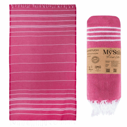 XXL Saunahandtuch Hamamtuch - Großes, Weiches Badetuch 100x200cm, Schnelltrocknend - Premium Strandtuch, Beach Towel, Handtuch für Männer, Frauen, Yoga und Fitness (Fuchsia) Angebot bei HelloDeals
