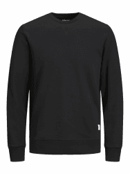JACK & JONES Herren Jjebasic Sweat Crew Neck Noos Sweatshirt XL Black/Fit:reg Angebot bei HelloDeals