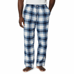 Amazon Essentials Herren Atmungsaktive Flanell-Pyjamahose (Erhältlich In Groß Und Schwer) M Grau Weiß Karomuster Angebot bei HelloDeals