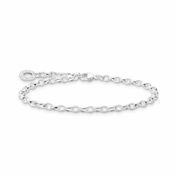 THOMAS SABO Damen Charm-Armband Classic Charm Club 925 Sterling Silber X0163-001-12 17.00 cm Angebot bei HelloDeals