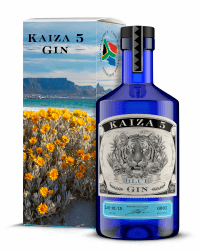 KAIZA 5 BLUE GIN – 0,5 l - 43% | Gin aus Südafrika/Kapstadt | Blumig, beerig, frisch | Holunder, Blaubeere und Drachenfrucht | Blumig, beerig, frisch | Beach BLUE 500ml Angebot bei HelloDeals