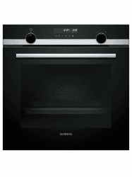 Siemens HB578GBS3, iQ500, Einbau-Backofen 60 x 60 cm, activeClean Pyrolyse Selbstreinigung, 3D Heißluft, Schnellaufheizung, cookControl30 Automatikprogramme, softMove, Edelstahl iQ500 Weißes LED Display Angebot bei HelloDeals