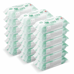 by Amazon Frische Baby-Feuchttücher 1008 Tücher, Unparfümiert, 18 Pack à 56 Stück Angebot bei HelloDeals