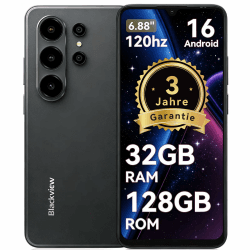 Blackview Wave 10 Smartphone Ohne Vertrag, Android 16 Handy,6,88" 120Hz, 32GB+128GB/2TB,32MP 13MP/5000mAh,4G Dual SIM Smartphones Günstig Neu,WiFi 5G/GPS/3,5mm/FM/3 Jahre Garantie Schwarz Angebot bei HelloDeals