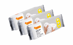 Jovi Air Dry Modelliermasse, gebrauchsfertig, lufttrocknend, auf Basis von Feuchtton, 250 g in weiß, 3er Pack Angebot bei HelloDeals