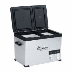 Alpicool CHS45 32L Kompressor Kühlbox 12V tragbarer Kühlschrank elektrische Gefrierbox klein Gefrierschrank für Auto camping, -20℃ bis 20℃, Zweifache Temperaturregelung Angebot bei HelloDeals