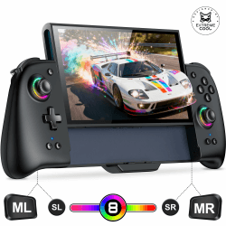 BEBONCOOL GAMING Switch Controller für Nintendo Switch 2, Bluetooth Remote für Handheld-Modus mit 1000mAh, Programmierbare, 6-Achsen-Gyro, Vibration, Turbo Großer Griff Switch 2 Controller NS2-für Switch 2 Angebot bei HelloDeals