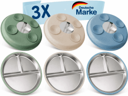 Mutkind® 3x Baby Teller mit Saugnapf - (Extra Starker Halt) Edelstahl Kinderteller - Spülmaschinengeeignet - Rutschfester Babyteller mit Saugnapf - Beikost Baby Zubehör - Hochwertiges Kindergeschirr Blau - Grün - Beige Angebot bei HelloDeals