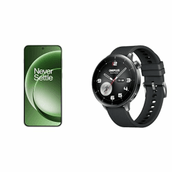 OnePlus 15R 12GB RAM + 256GB Storage, Mint Breeze Watch 3 43mm OPWE242 Black Steel Angebot bei HelloDeals