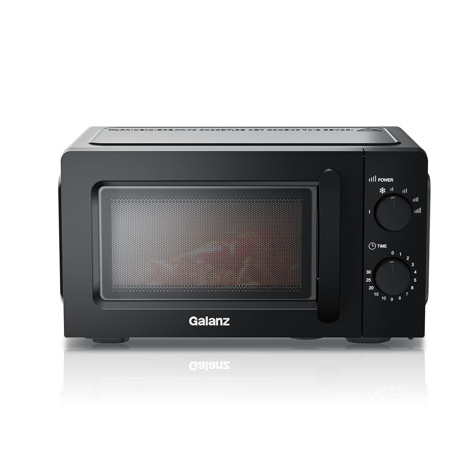 Galanz Mikrowelle 20L 700W, Solo Mikrowellengerät mit Drehregler, 6 Leistungsstufen, Drehteller aus Glas & Sichtfenster, einfache Bedienung, Schwarz, P70J20J-P5 Angebot bei HelloDeals