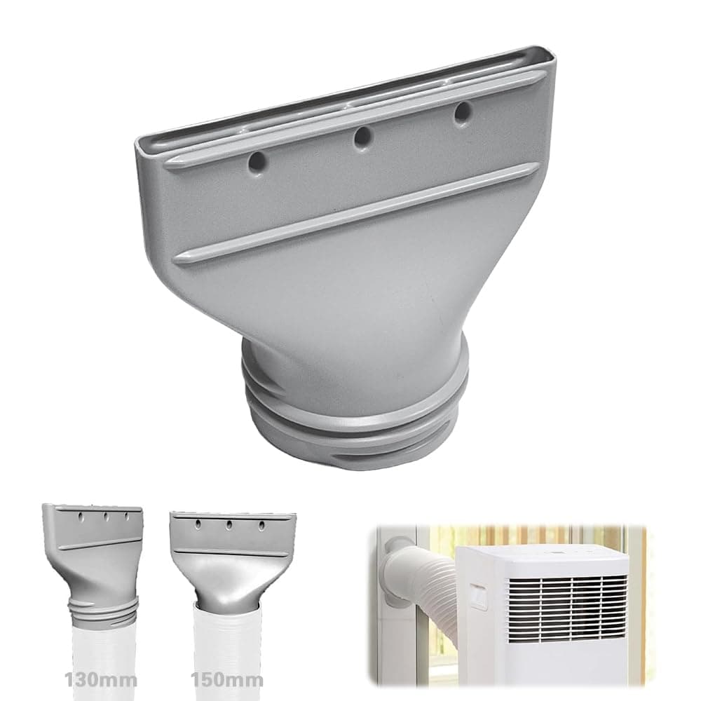 Klimaanlage Abluftschlauch Adapter Flach, Abluftschlauch Klimagerät Adapter 130mm/150mm für Fenster, Zubehör für Mobile Klimaanlage, Abzug, Trockner, Auto 130/150mm Angebot bei HelloDeals