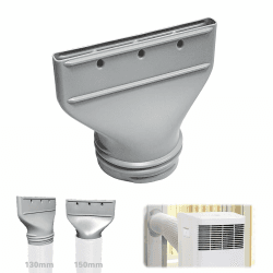 Klimaanlage Abluftschlauch Adapter Flach, Abluftschlauch Klimagerät Adapter 130mm/150mm für Fenster, Zubehör für Mobile Klimaanlage, Abzug, Trockner, Auto 130/150mm Angebot bei HelloDeals