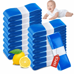 Windeleimer Nachfüllkassetten 16 Stück Nachfüllbeutel Verbesserte Geruchsresistenz und Haltbarkeit Kompatibel mit Windeleimer & Katzenstreueimer 16 Stück,blau Angebot bei HelloDeals