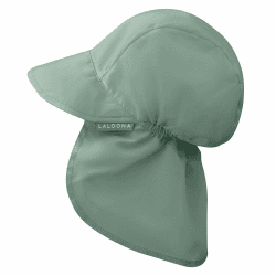 LaLoona Baby Schirmmütze UV 80+ mit Nackenschutz - Sommermütze/Sonnenhut mit UV-Schutz - atmungsaktiv & schnelltrocknend, OEKOTEX Standard 100 geprüfte Kappe für Jungen und Mädchen 50-51 Grün Angebot bei HelloDeals